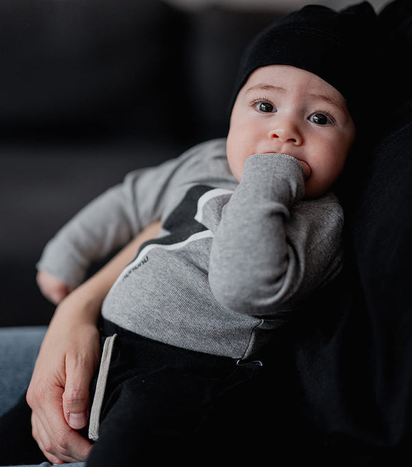 Nununu Bolt Onesie Heather Grey