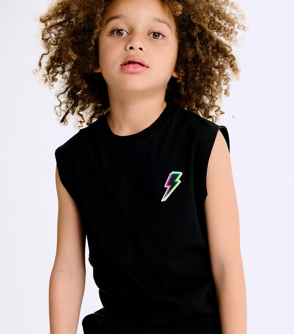 Nununu Bolt Sleeveless Shirt Black