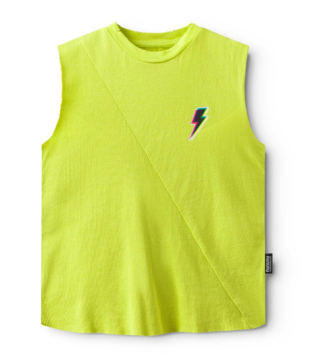 nununu bolt sleeveless shirt hot lime