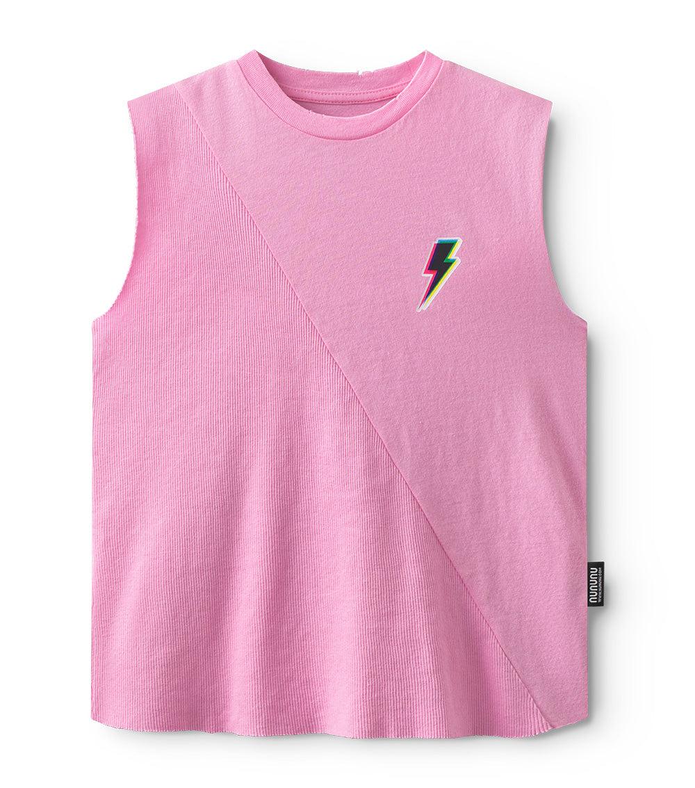nununu bolt sleeveless shirt super pink