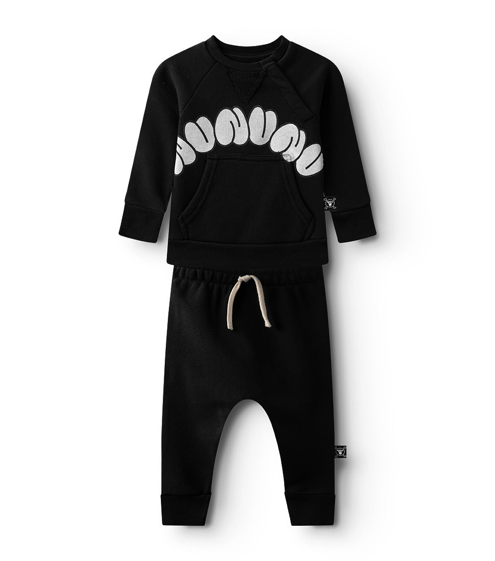 nununu bubbly baby set black