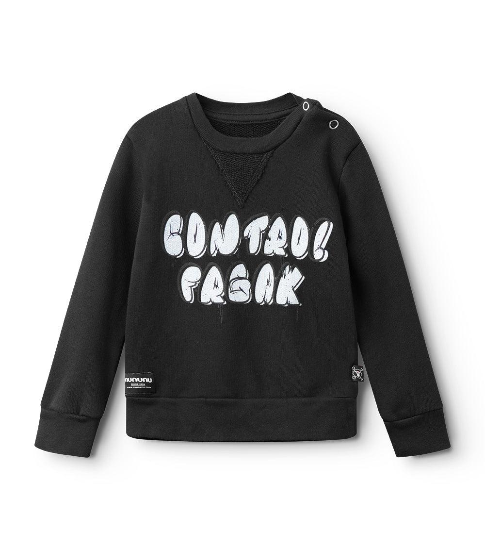 nununu bubbly control freak sweatshirt black