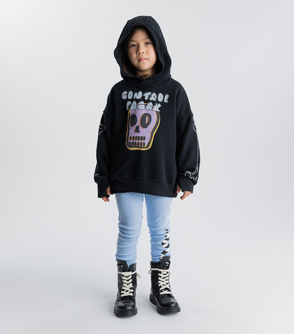 Nununu Bubbly Dizzy Skull Hoodie Black