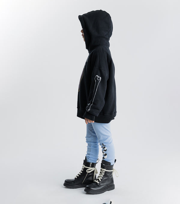 Nununu Bubbly Dizzy Skull Hoodie Black
