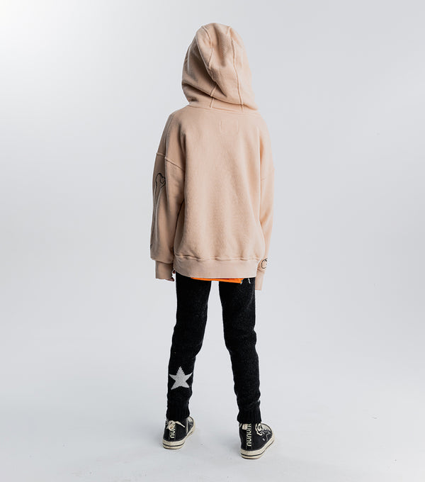 Nununu Bubbly Dizzy Skull Hoodie Nude
