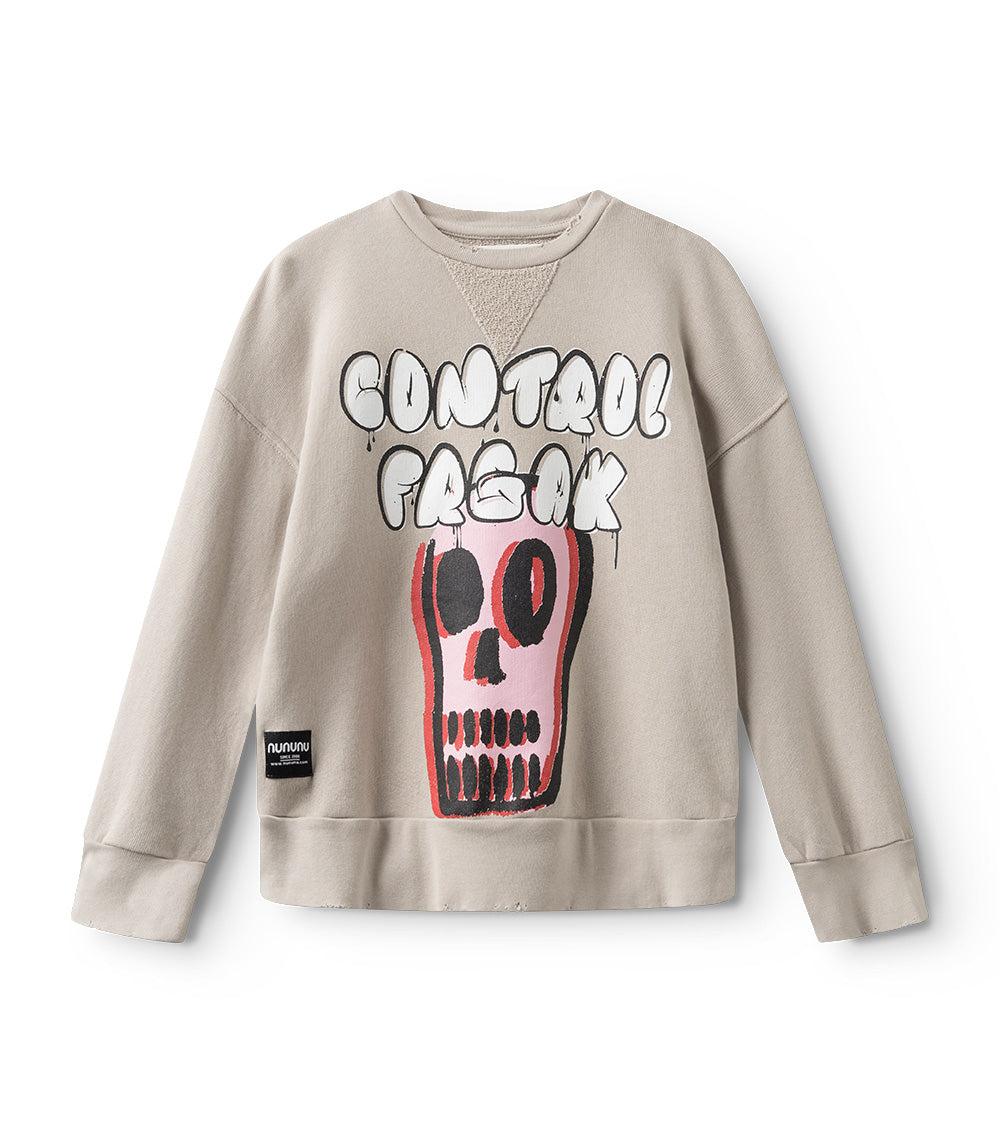 nununu bubbly dizzy skull sweatshirt