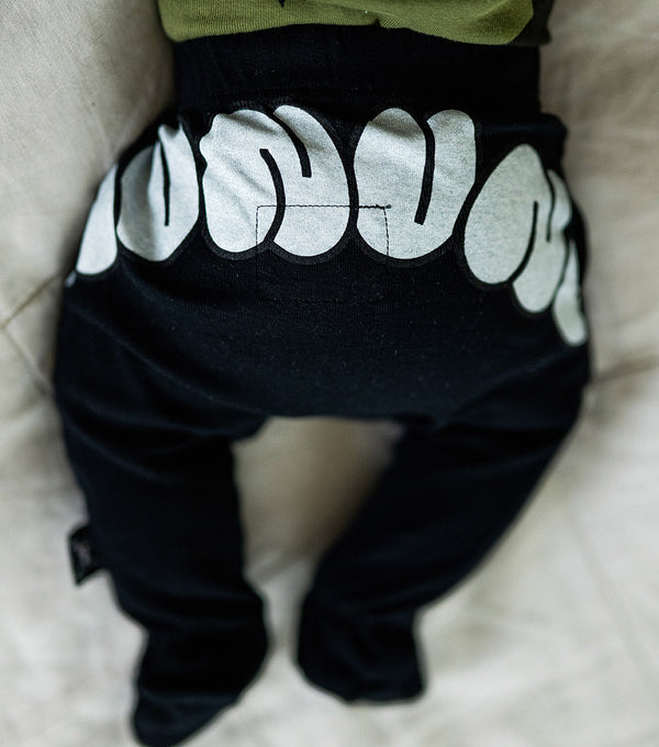 Nununu Bubbly Footed Pants Black