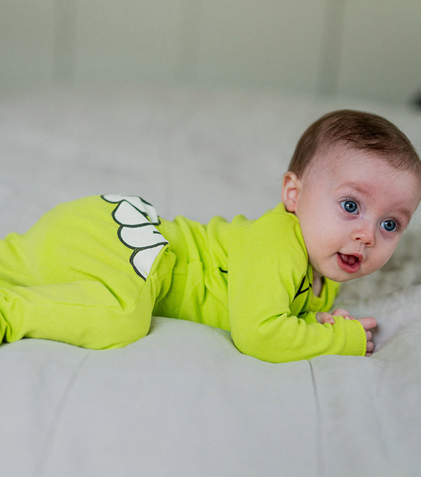 Nununu Bubbly Footed Pants Hot Lime