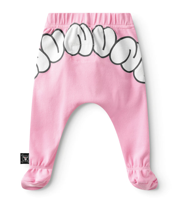 Nununu Bubbly Footed Pants Super Pink