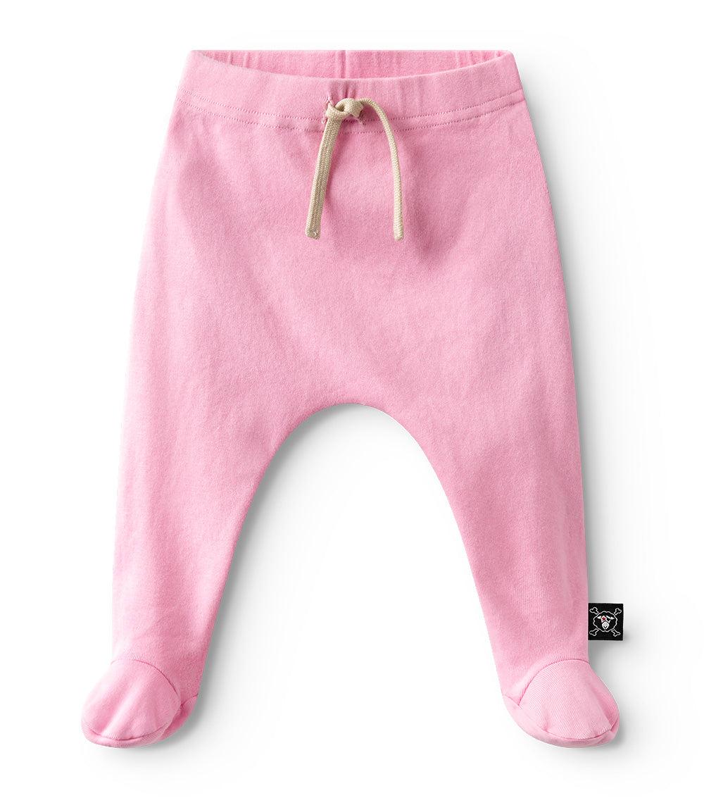 nununu bubbly footed pants super pink