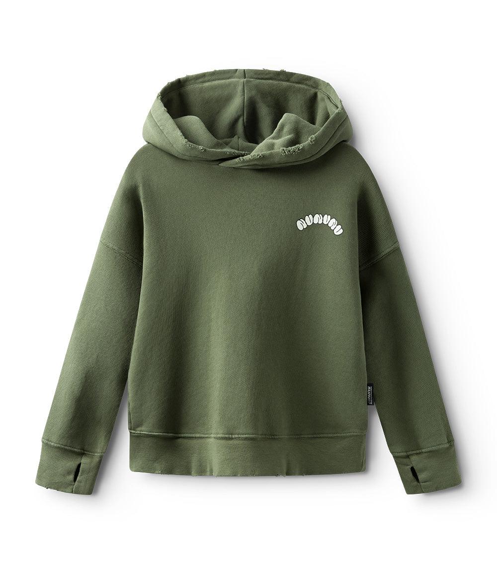 nununu bubbly hoodie olive