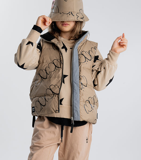 Nununu Bubbly Nununu Down Vest Coffee
