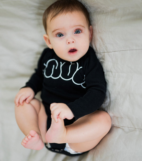 Nununu Bubbly Onesie Black