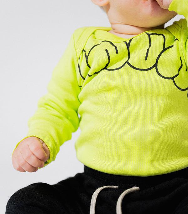Nununu Bubbly Onesie Hot Lime