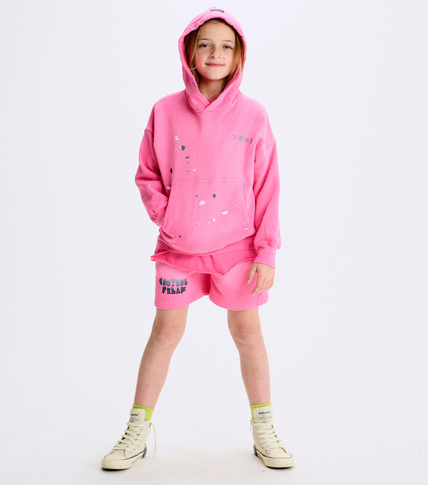 Nununu C.f. Washed Sweatshorts Hot Pink