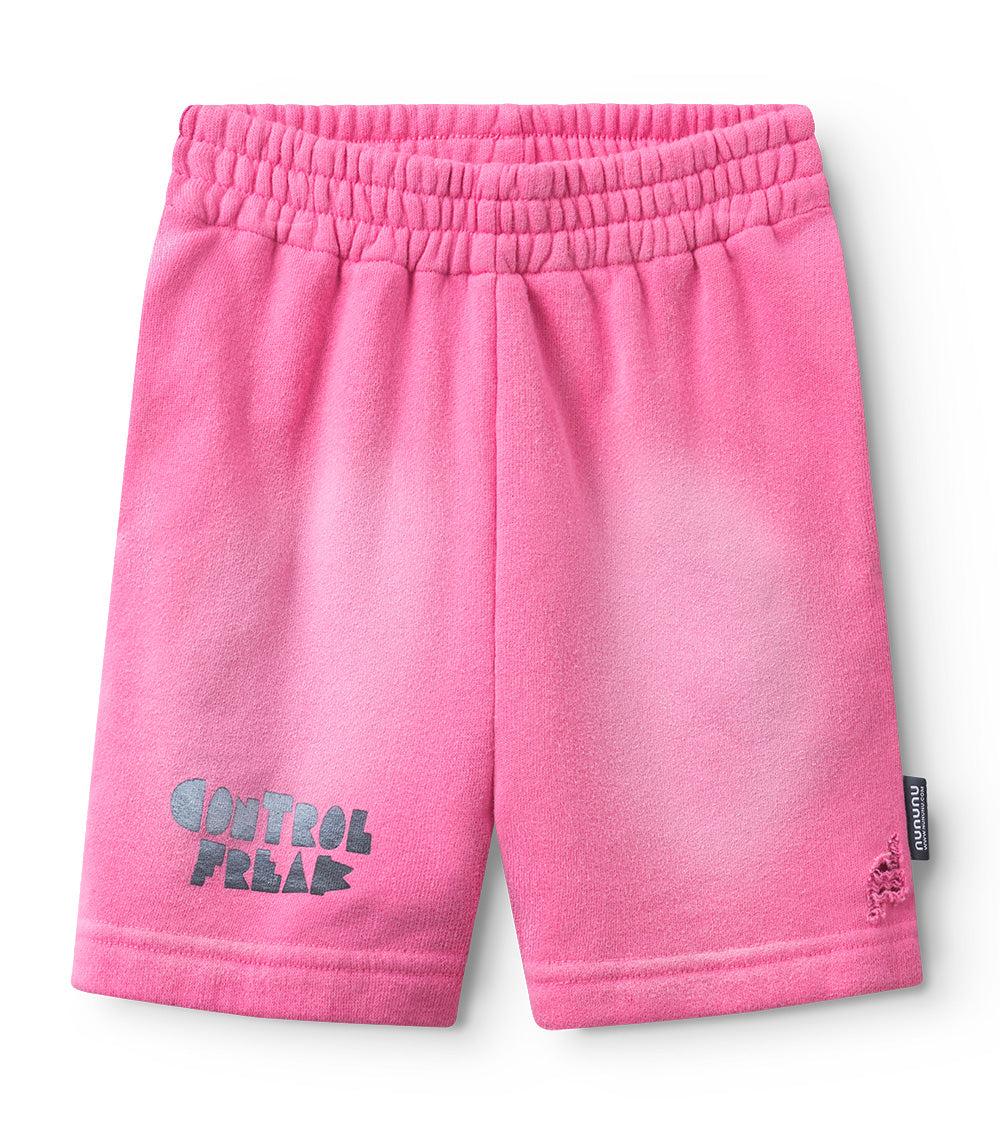 nununu c.f. washed sweatshorts hot pink