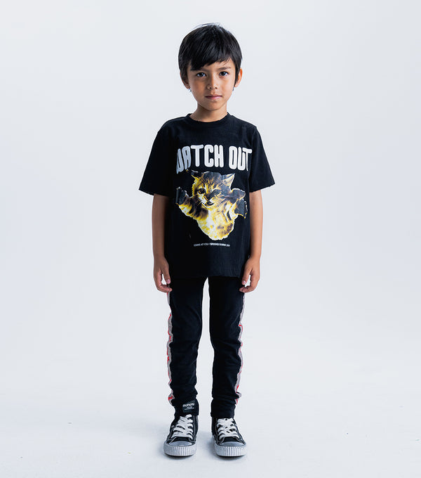 Nununu Cat-a-tonic T-shirt Black