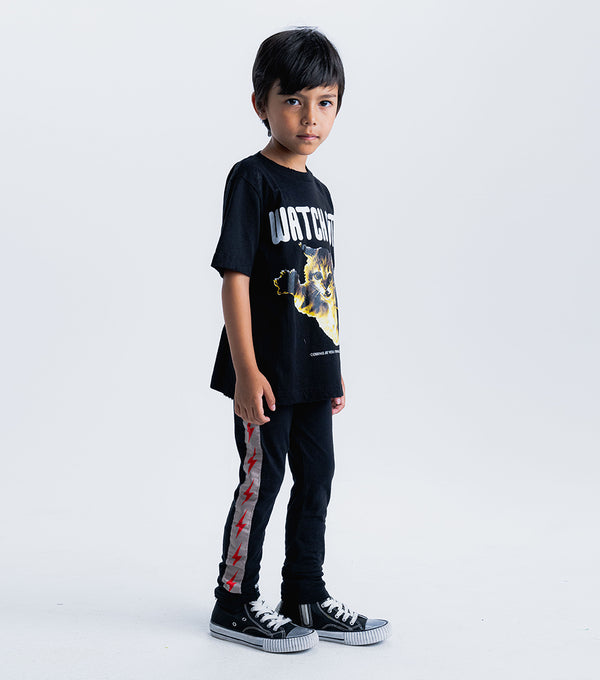 Nununu Cat-a-tonic T-shirt Black