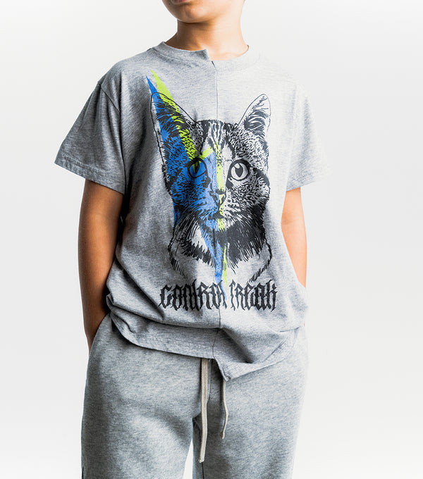 Nununu Cat Control T-shirt Heather Grey