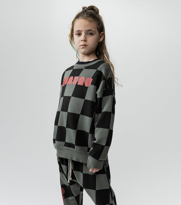 Nununu Checkmate Sweatshirt Graphite