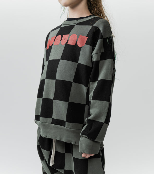 Nununu Checkmate Sweatshirt Graphite
