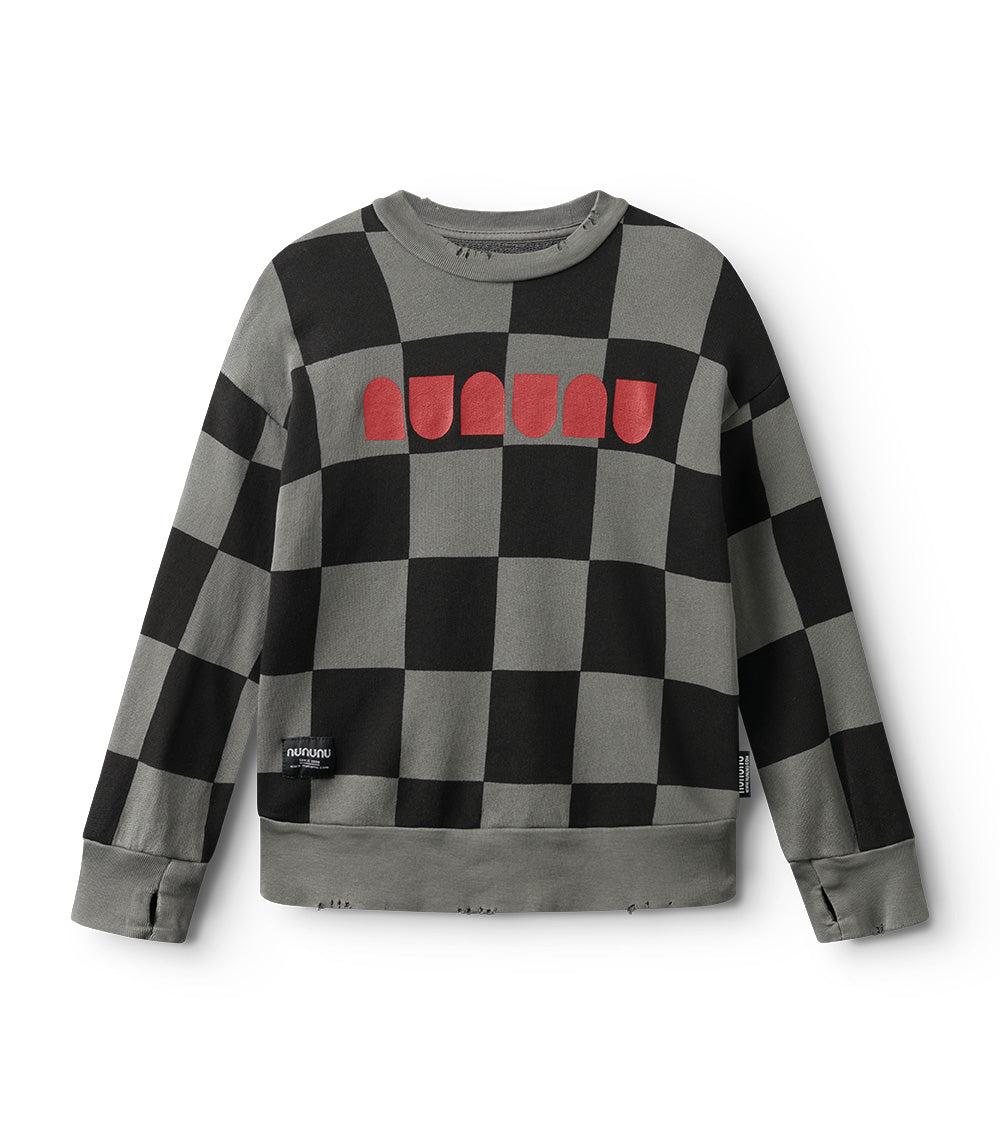 nununu checkmate sweatshirt graphite