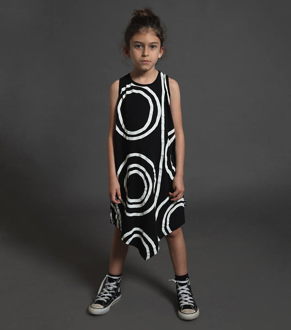 Nununu Circle Tank Top Dress Black