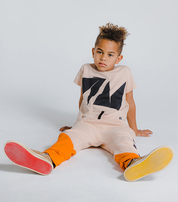 Nununu Colorblock Nununu Baggy Pants Nude