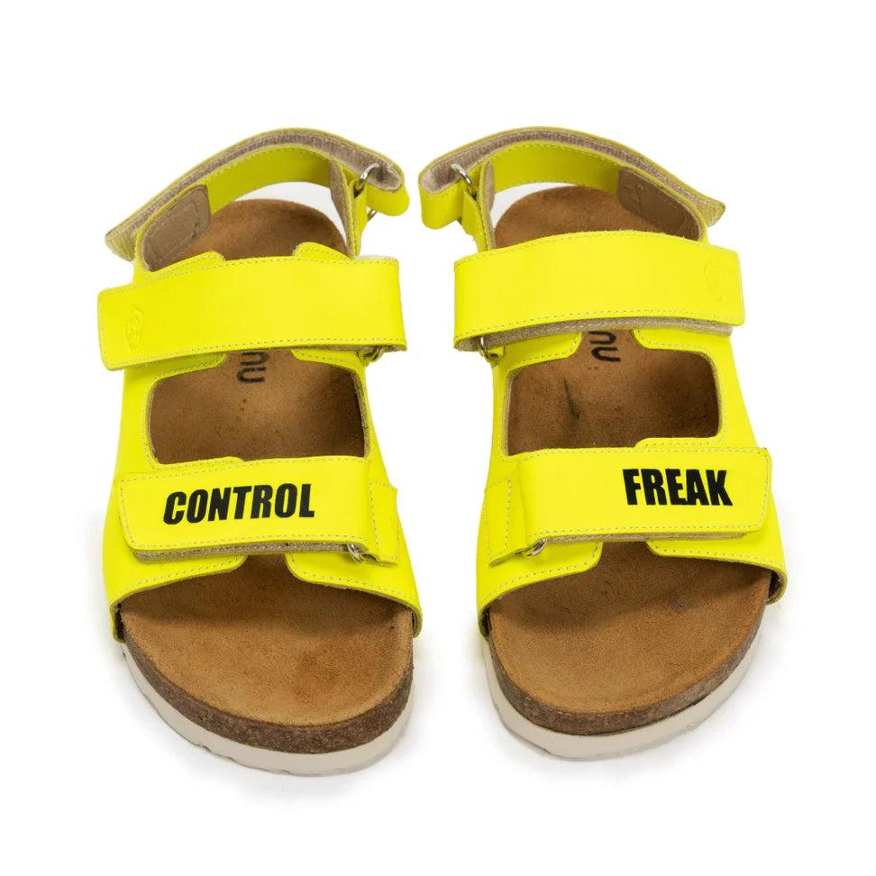 nununu control freak leather sandals