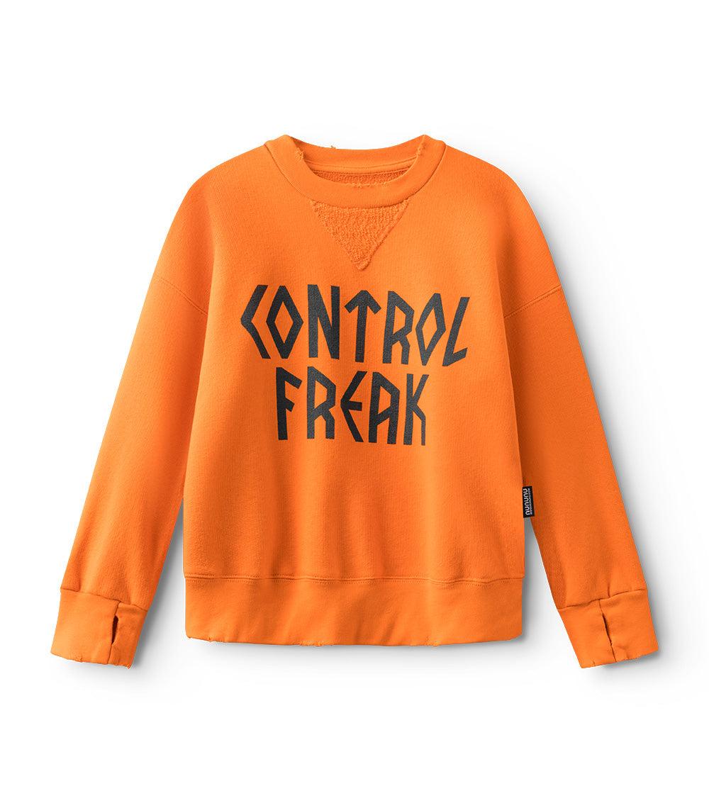 nununu control freak sweatshirt orange sun