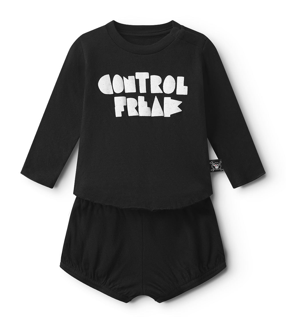 nununu control freak yoga set black