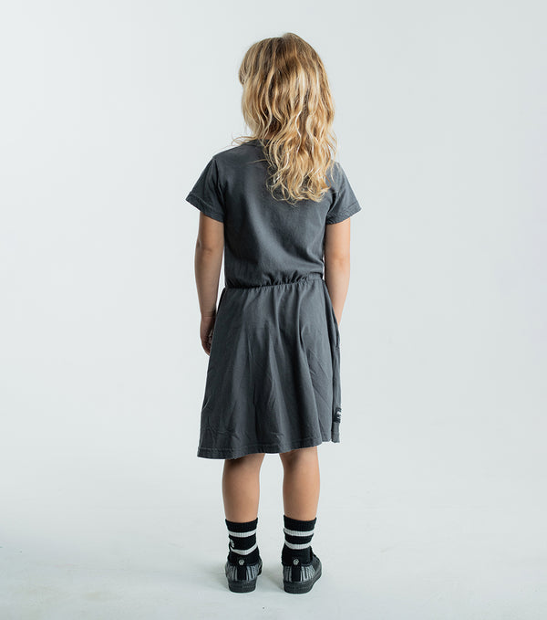 Nununu Curious Much? T Dress Graphite