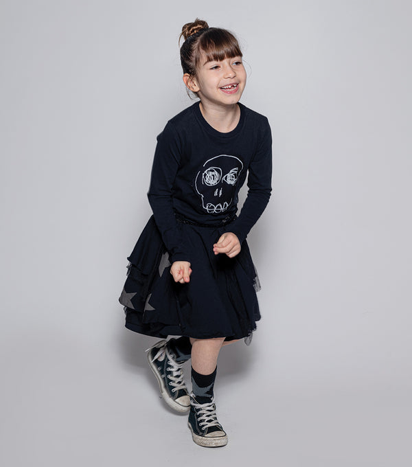 Nununu Dazed Skull Layered Dress