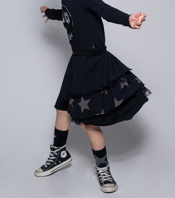 Nununu Dazed Skull Layered Dress