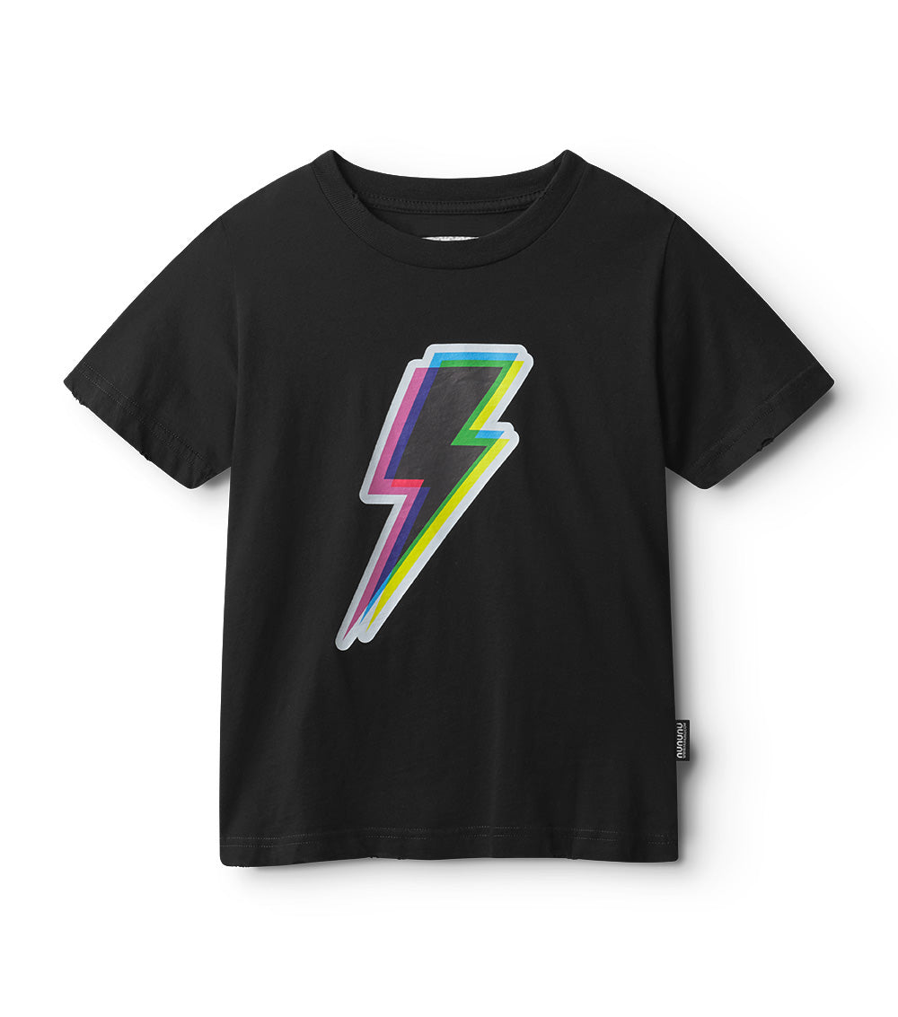nununu dizzy bolt t-shirt black