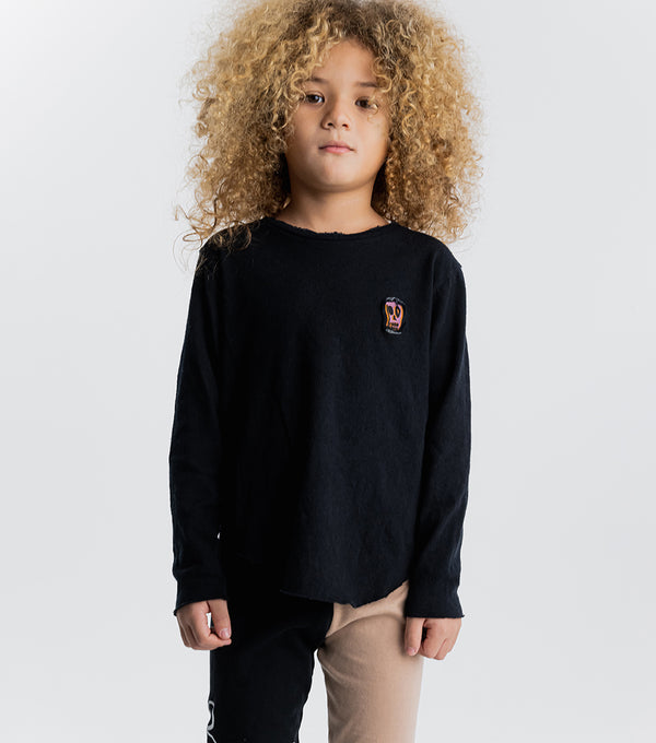 Nununu Dizzy Skull Patch Shirt Black