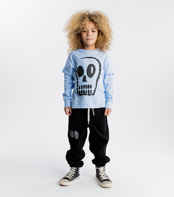 Nununu Dizzy Skull Shirt Foggy Blue