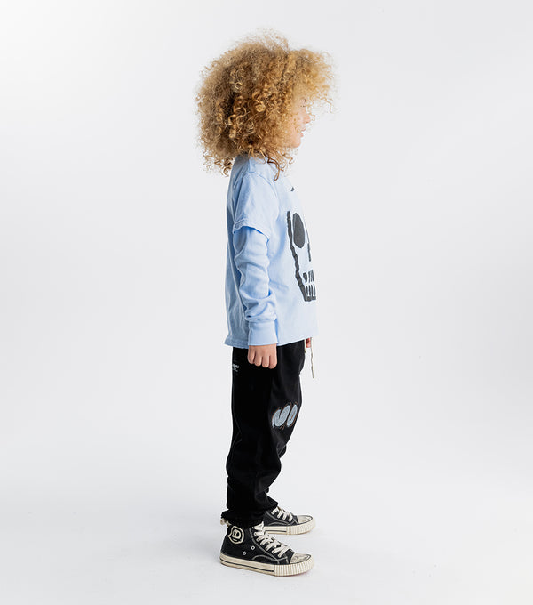 Nununu Dizzy Skull Shirt Foggy Blue