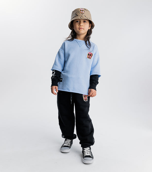 Nununu Dizzy Skull Towfer Sweatshirt Black