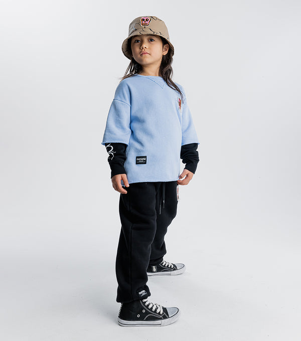 Nununu Dizzy Skull Towfer Sweatshirt Black