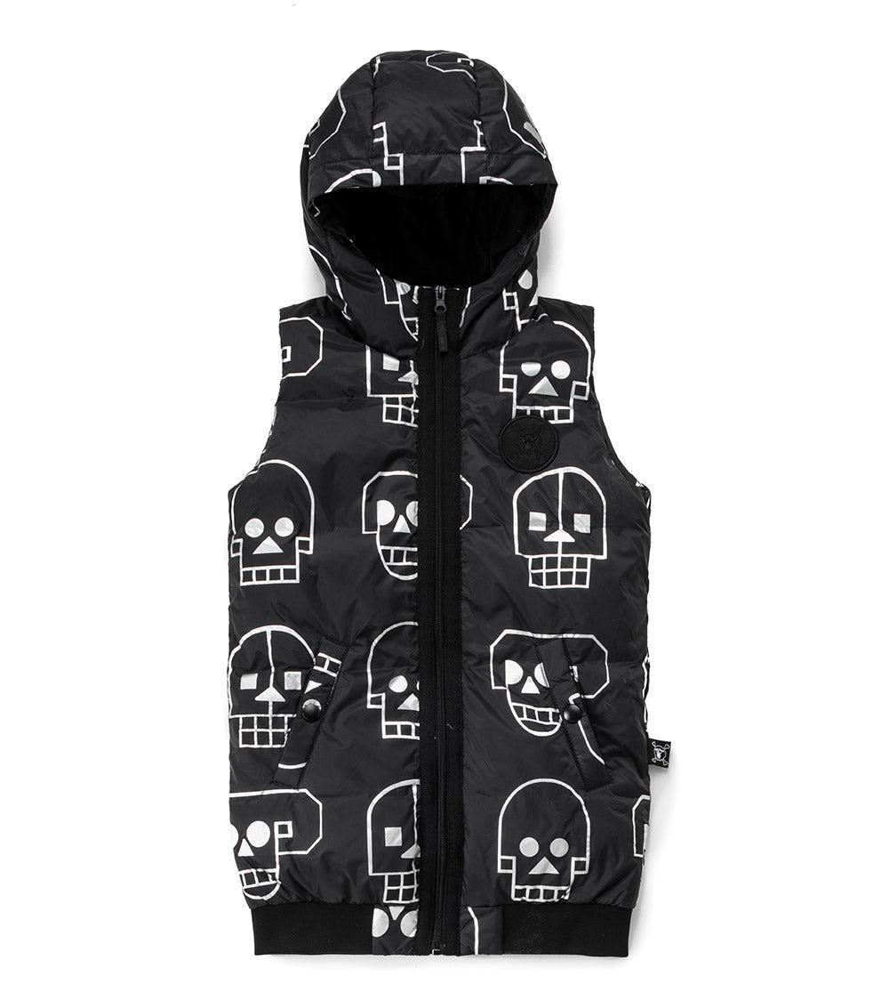 nununu down skull robot vest