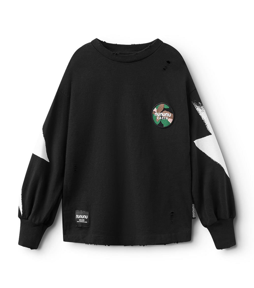 nununu down to earth shirt black