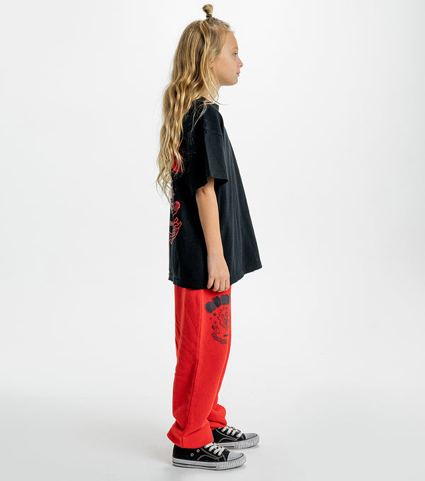 Nununu Dragon Sweatpants Washed Red