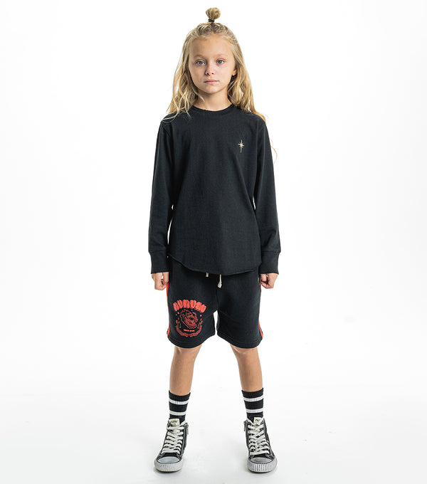 Nununu Dragon Sweatshorts Washed Black