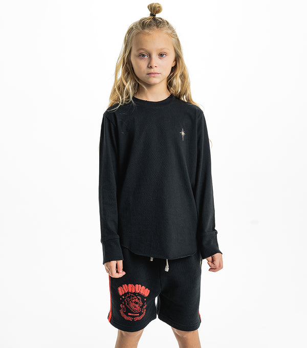 Nununu Dragon Sweatshorts Washed Black