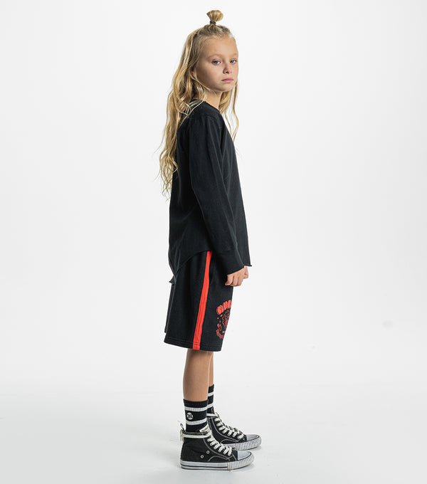 Nununu Dragon Sweatshorts Washed Black