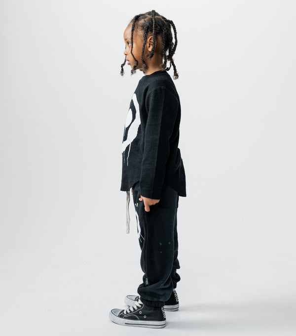 Nununu Droopy Skull Sweatpants Black