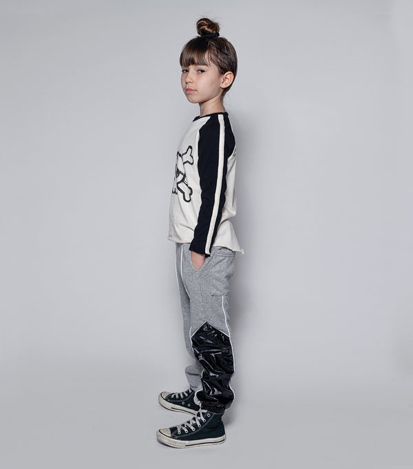 Nununu Duo Sweatpants Heather Grey/black