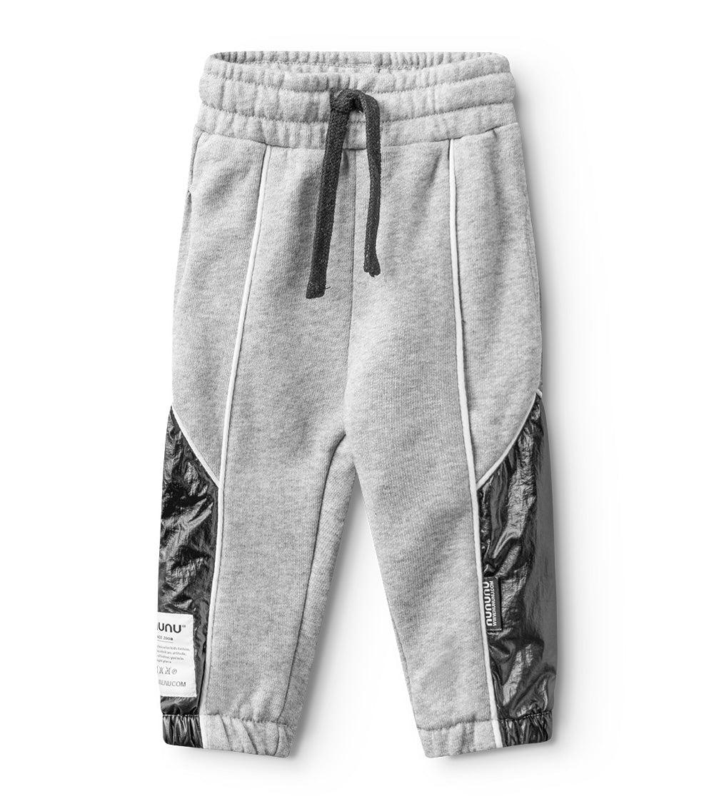 nununu duo sweatpants heather grey/black