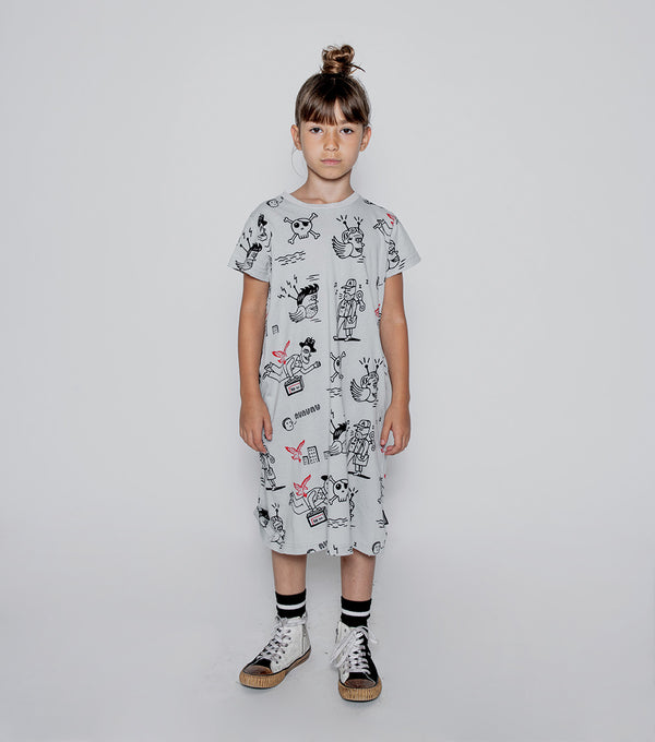 Nununu En Route A Dress Ice Grey